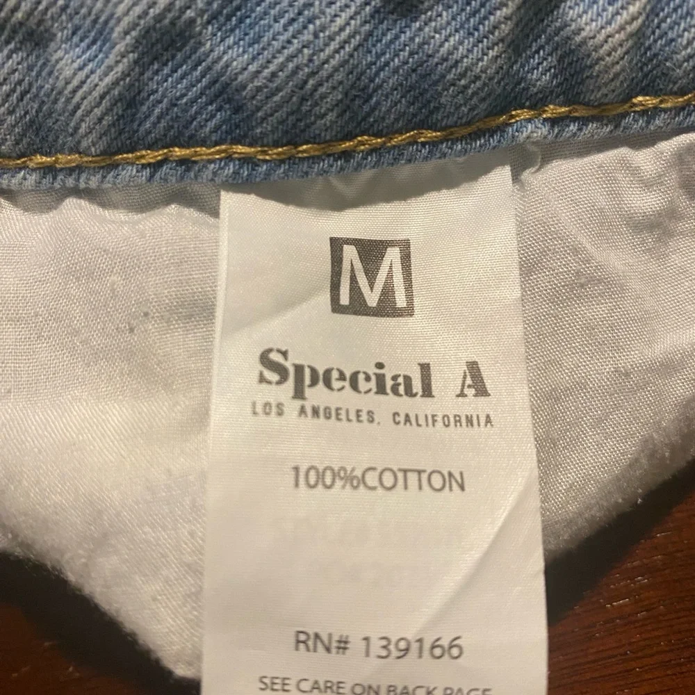 Womens Special A Los Angeles Denim Jean Shorts Size 28